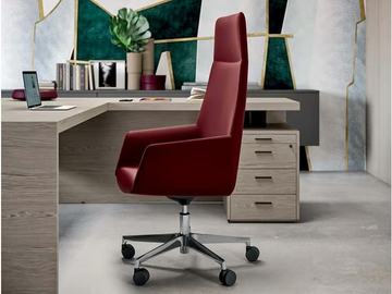 DUNE - Swivel executive chair with castors by Quadrifoglio Group - view 2